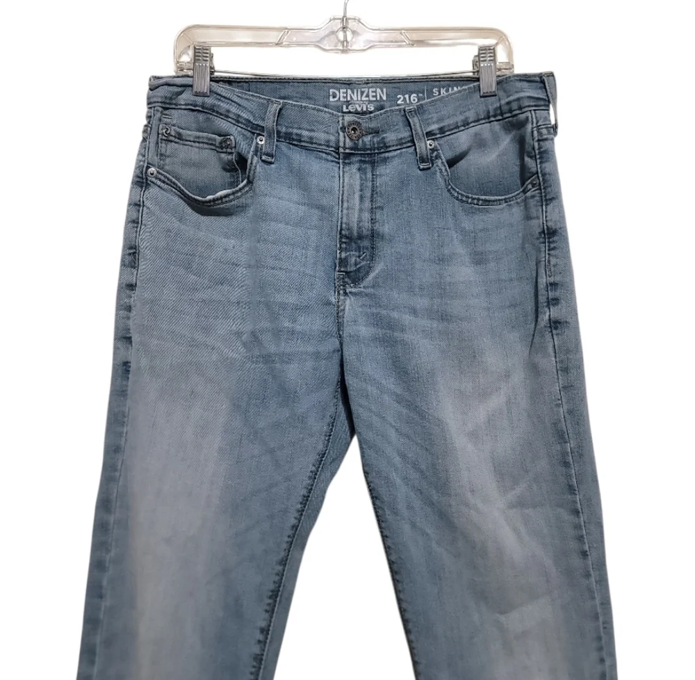Levis Casual Light Blue Men's Jeans - Classic Skinny Fit Size 33x32
